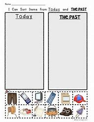 Image result for Long Ago and Today Worksheets for Kindergarten