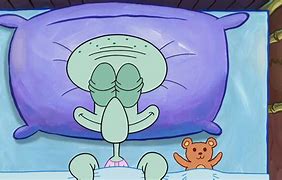 Image result for Squidward in Bed