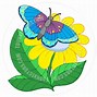 Image result for Free Clip Art of Flowers and Butterflies