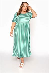 Image result for Green Striped Dress