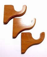 Image result for Wood Curtain Rod Holders