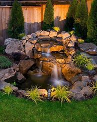 Image result for Pond Waterfall