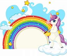 Image result for Unicorn with Rainbow Clip Art