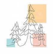 Image result for Abstract Line Drawing of Trees