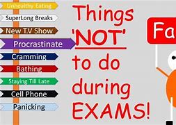 Image result for What Are Things U Should Not Do during Tests