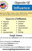 Image result for Influence Antonyms