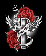 Image result for Gothic Cross with Rose