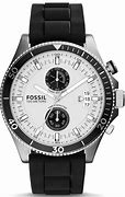 Image result for Fossil Black Rubber Watch