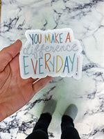 Image result for You Make a Difference Sticker. Amazon