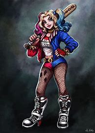 Image result for Harley Quinn Blue Art