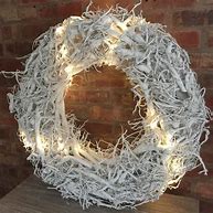Image result for Lighted Twig Wreath