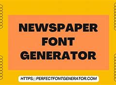 Image result for Newspaper Letters Generator