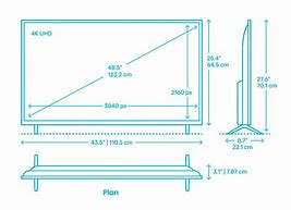 Image result for Samsung 49 Inch TV Dimensions