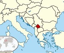 Image result for Serbia and Kosovo On World Map
