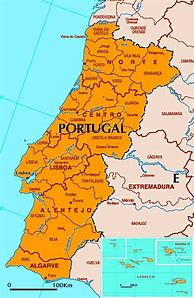 Image result for Large Map of Portugal