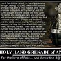 Image result for Holy Hand Grenade Meme