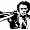Image result for Clint Eastwood Black and White Clip Art