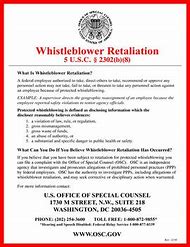 Image result for Free OSHA Whistleblower Poster