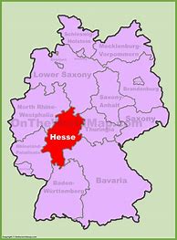 Image result for Hesse Germany Map