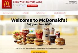 Image result for McDonalds WiFi