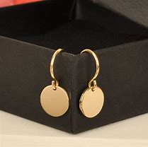 Image result for Simple Disc Earrings