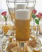 Image result for Gold Glitter Candles