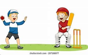 Image result for Friends Playing Cricket Cartoon