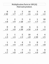 Image result for Free Printable Math Facts Worksheets