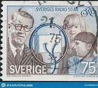 Image result for Sveriges Radio 50 AR Stamp