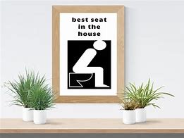 Image result for Art Funny Bathroom Sign