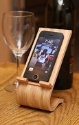 Image result for Wood Phone Stand Design