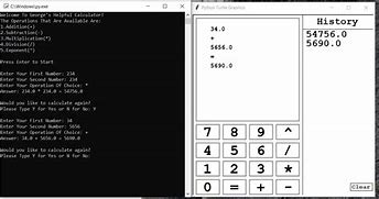 Image result for Calculator GUI Python