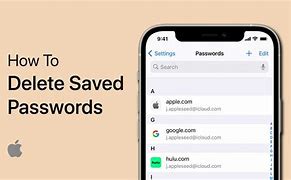 Image result for How to Remove Saved Passwords On iPhone