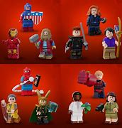 Image result for LEGO Marvel Minifigures