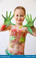 Image result for Kids Girl Hand with Paint