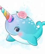 Image result for Narwhal Kawaii Drawing Illousion