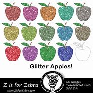 Image result for Glitter Apple Clip Art