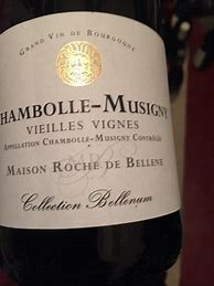 Image result for Roche Bellene Chambolle Musigny Collection Bellenum Vieilles Vignes