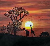 Image result for African Safari Sunset
