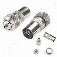 Image result for TV Aerial Cable Connectors