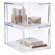 Image result for cosmetic organizers countertops clear
