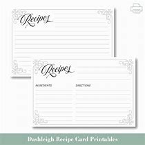 Image result for 4X6 Recipe Card Template Word