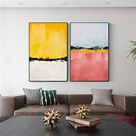 Image result for Pink and Yellow Wall Art