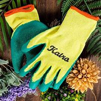 Image result for Personalized Gardening Gloves