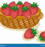Image result for Cartoon Strawberry Basket