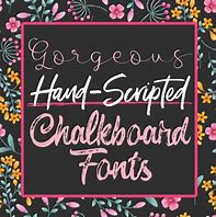 Image result for Chalkboard Typography