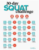 Image result for Squat Challenge Calendar Beginner Printable