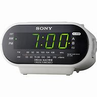 Image result for White Sony Alarm Clock Radio