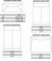 Image result for Standard Envelope Sizes Paper