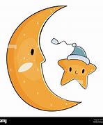 Image result for Cute Moon and Stars
